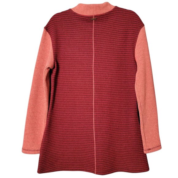 Prana Womens Josette Wool Blend Striped Long Sleeve Tunic Sweater Medium - Picture 4 of 10